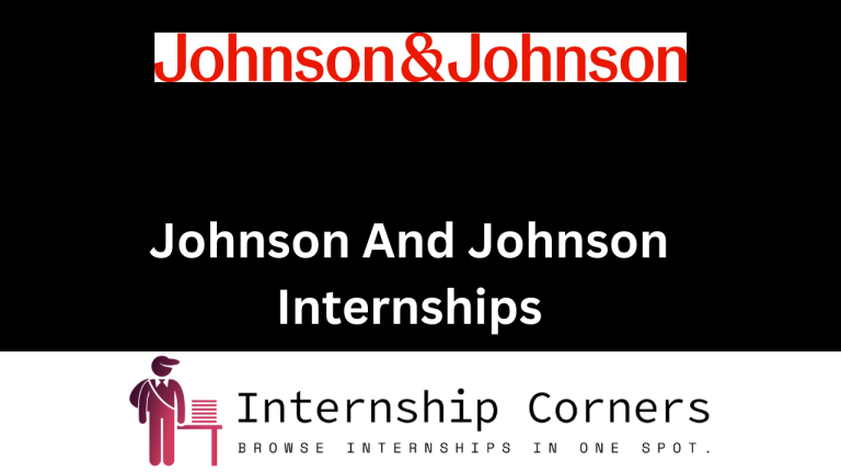 Johnson and Johnson Internship 2026 - JnJ Careers - Internship Corner